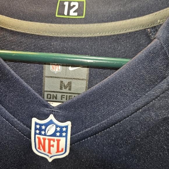 Nike Seattle Seahawks 25 Richard Sherman Navy Blue Team Color Jersey - M - Picture 8 of 9
